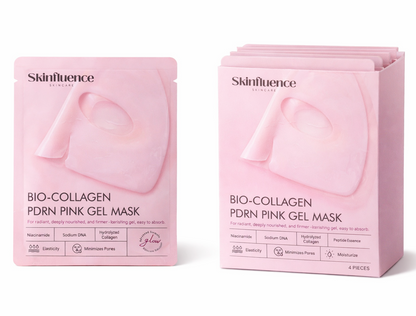BIO-COLLAGEN PDRN PINK GEL MASK PACK OF 4