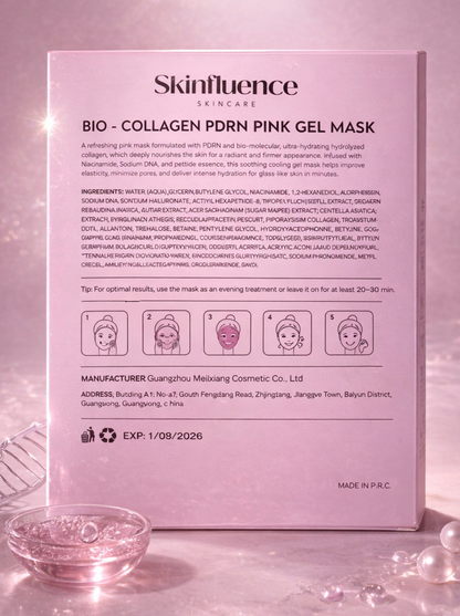 BIO-COLLAGEN PDRN PINK GEL MASK PACK OF 4